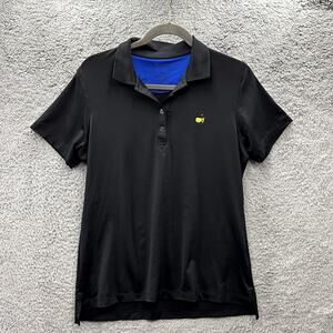 Magnolia Lane Collection Women's Large Masters Golf Polo Black Front Logo